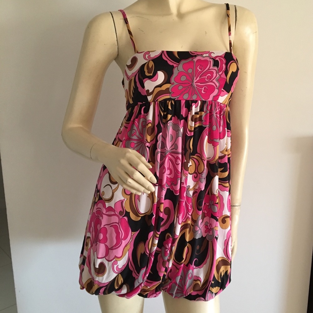 Multi Colored Bubble Hem Dress - image 6